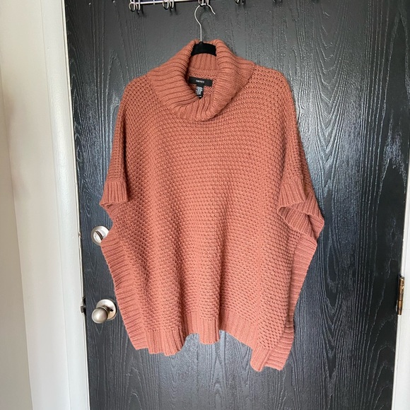 Forever 21 Sweaters - Rust Knit Poncho